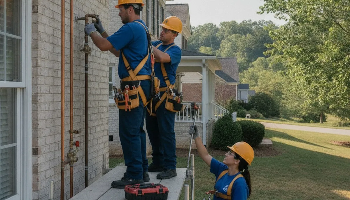 Plumbing repair service van in Charlotte, NC for leak and pipe repairs